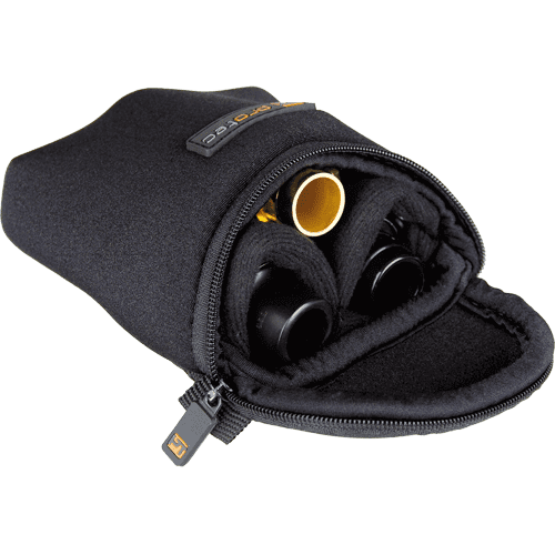 N276 ProTec Neopreen Etui voor 3 Tuba Mondstukken - Zwart