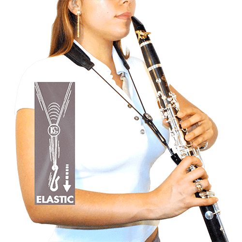 BG France Draagriem Klarinet Bes/A/Es Regular Elastic C20-E