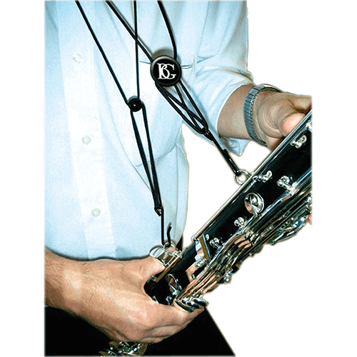 BG France Draagriem Klarinet Bas Leer C50-B 2 metalen haken