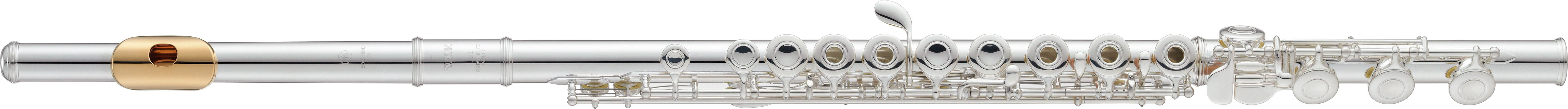 Yamaha Dwarsfluit YFL-372GL Open Kleppen, Vergulde lipplaat